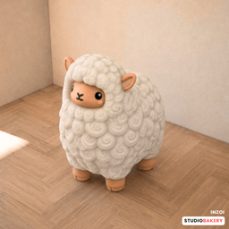 StudioBakery Cozy Critter Sheep Plush White logo