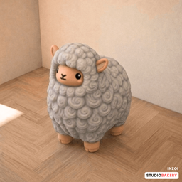 StudioBakery Cozy Critter Sheep Plush Black logo