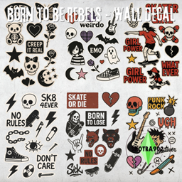 Born to be rebels - Wall decal logo