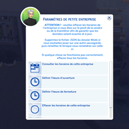 Schedule Small Business Working Hours - Traduction FR logo