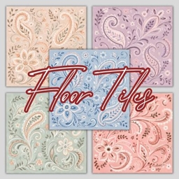 Paisley-Inspired - Soothing Pastel Floor Tiles logo