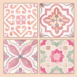 Vintage Watercolor Tiles - Morroccan Style Floor Tiles logo