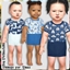 Infants Blue Sailboats Pajamas logo