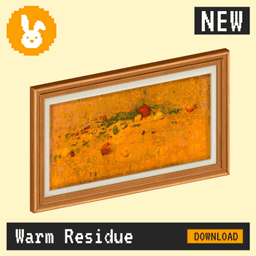 Raster Rabbit: Daily Drop - Warm Residue | HUMAN TRACES Abstract Collection (3 New Paintings) logo