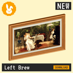 Raster Rabbit: Daily Drop - Left Brew | HUMAN TRACES Genre Collection (3 New Paintings) logo
