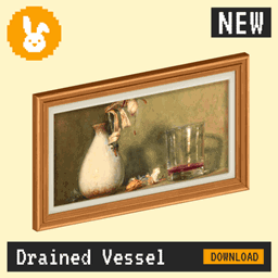 Raster Rabbit: Daily Drop - Drained Vessel| HUMAN TRACES Still Life Collection (3 New Paintings) logo
