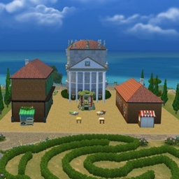 Pantheon with market logo