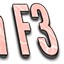 Modern F3 logo