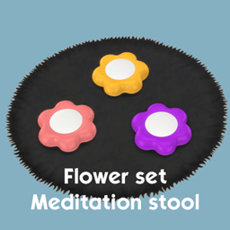 Flower set - Meditation stool logo