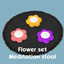 Flower set - Meditation stool logo