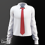 Child - Smart school shirt and tie set for academy looks logo