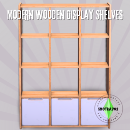 Modern Wooden Display Shelves logo