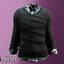 Child - Casual layered sweater with floral shirt underneath details logo