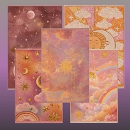 Whimsical Celestial Blush - Pastel Rug Collection logo