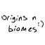 Origins n Biomes logo