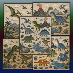 Playful Dinosaur - Themed - Rug Collection logo