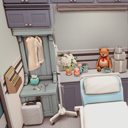 🏥Realistic Willow Creek Hospital with Pandasama (child birth mod) - SIMS 4👶🍼 project image