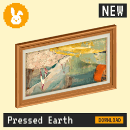 Raster Rabbit: Daily Drop - Pressed Earth | HUMAN TRACES Abstract Collection (3 New Paintings) logo