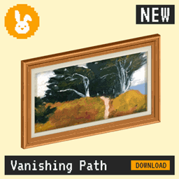 Raster Rabbit: Daily Drop - Vanishing Path | HUMAN TRACES Landscape Collection (3 New Paintings) logo
