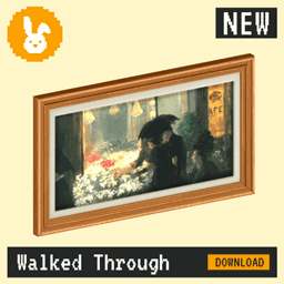 Raster Rabbit: Daily Drop - Walked Through | HUMAN TRACES Genre Collection (3 New Paintings) logo