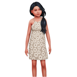 Pastel Flowered Dress Girl project image