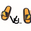 Turnt Slides with toppings logo
