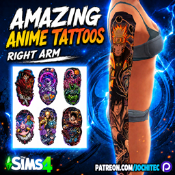 Amazing Anime tattoo right arm by Jochi project image