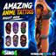 Amazing Anime tattoo right arm by Jochi logo