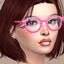 Sunglasses polka logo