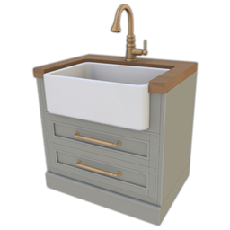 Comiko - Modern Farm Kitchen Sink  Wood Countertop project image