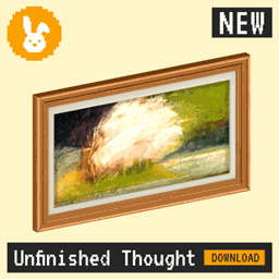 Raster Rabbit: Daily Drop - Unfinished Thought | HUMAN TRACES Abstract Collection (3 New Paintings) logo
