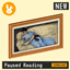 Raster Rabbit: Daily Drop - Paused Reading | HUMAN TRACES Portrait Collection (3 New Paintings) logo