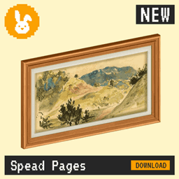 Raster Rabbit: Daily Drop - Spread Pages | HUMAN TRACES Landscape Collection (3 New Paintings) logo