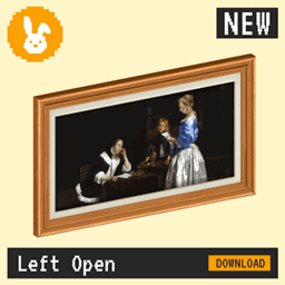 Raster Rabbit: Daily Drop - Left Open | HUMAN TRACES Genre Collection (3 New Paintings) logo