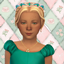 nekochan-simmer glitterberrysims flower gem tiara child conversion logo