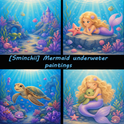 [Sminchii] Mermaid underwater paintings project image