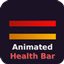 Animated health bar logo