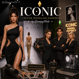 ICONIC: Active Modeling Career by GrumpyMods  - Tradução PTBR logo