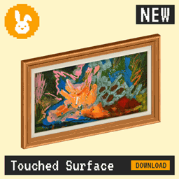 Raster Rabbit: Daily Drop - Touched Surface | HUMAN TRACES Abstract Collection (3 New Paintings) logo