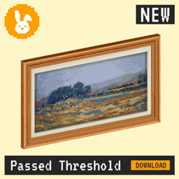 Raster Rabbit: Daily Drop - Passed Threshold | HUMAN TRACES Landscape Collection (3 New Paintings) project image