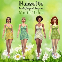 Nightgown // Look floral // Recolor nightgown basegame logo