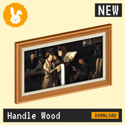 Raster Rabbit: Daily Drop - Handled Wood | HUMAN TRACES Genre Collection (3 New Paintings) project image
