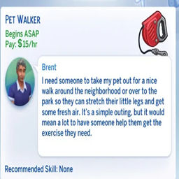 kiarasims Pet Walker Odd Job / translation spanish by Monisims project image