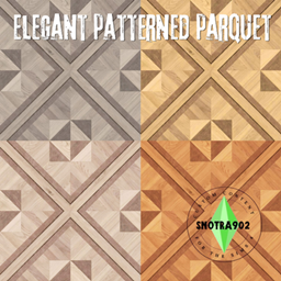 Elegant Patterned Parquet Floor