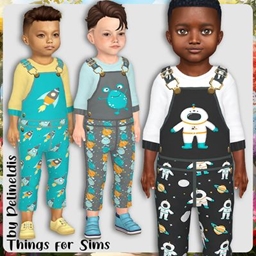 Toddler Outer Space Overall project image