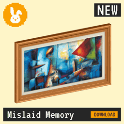 Raster Rabbit: Daily Drop - Mislaid Memory | HUMAN TRACES Abstract Collection (3 New Paintings) project image