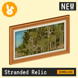 Raster Rabbit: Daily Drop - Stranded Relic | HUMAN TRACES Landscape Collection (3 New Paintings) project image