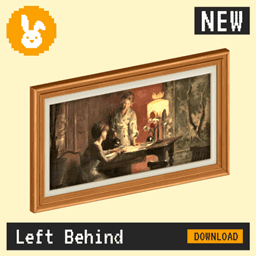 Raster Rabbit: Daily Drop - Left Behind | HUMAN TRACES Genre Collection (3 New Paintings) logo