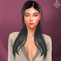 Aurum - Miranda hairstyle front with bangs logo