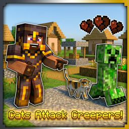 Cats Attack Creepers  logo